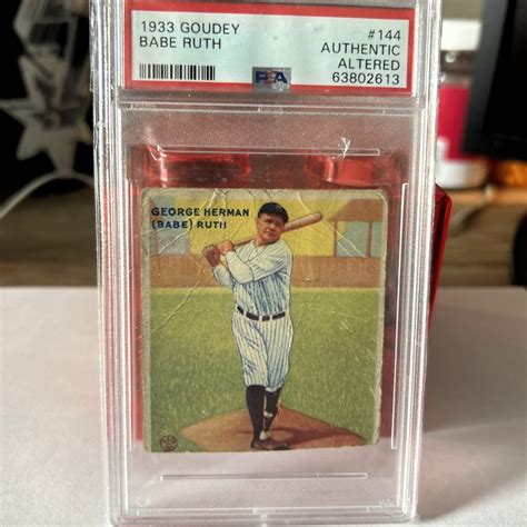 1933 Goudey 144 Babe Ruth PSA AUTHENTIC Altered EBay