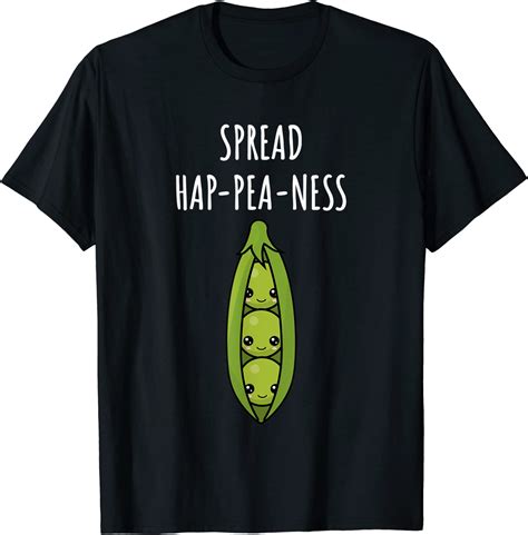 Amazon Spread Hap Pea Ness Happiness Food Pun Cute Peas Womens T