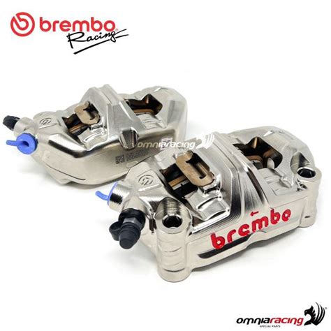 Brembo Racing Pair Of Calipers Gp Ms Monoblock Mm Wheelbase