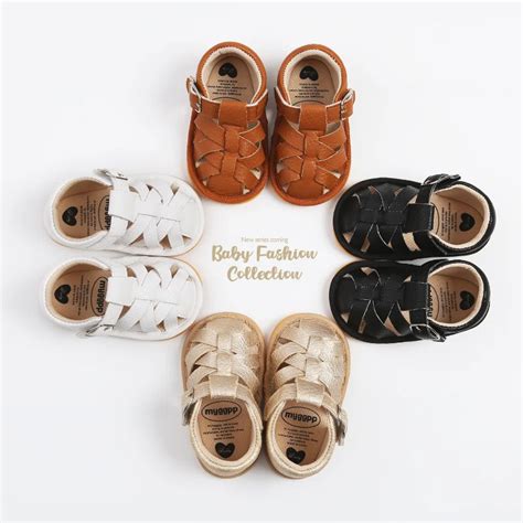 Baby Sandalen Zachte Lederen Rome Stijl Peuters Zomer Kleine Schoenen