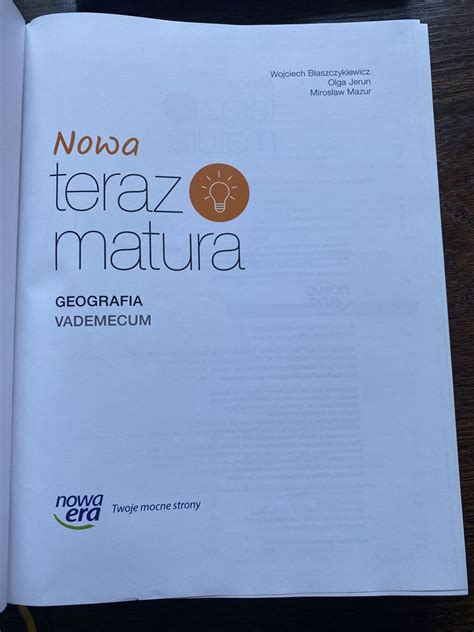 Vademecum Nowa Teraz Matura Geografia Herman Wka Olx Pl