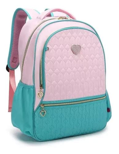 Mochila De Costa Refor Ado Escola Feminina Kika P Notebook