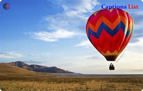 Best Hot Air Balloon Captions For Instagram With Quotes