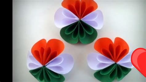 Diy Tricolour Paper Flower Independence Day Craft Ideas Republic Day