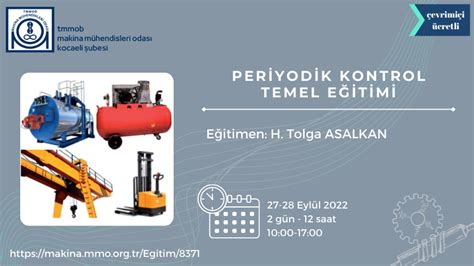 Makina Portal Periyodik Kontrol Muayene Personeli Temel Eğitimi