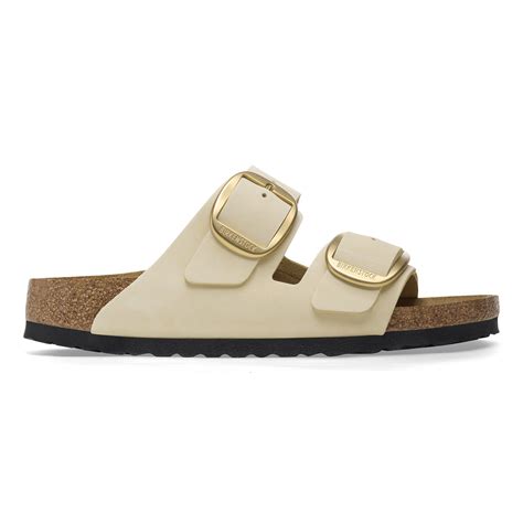 Arizona Big Buckle Nubukleder Ecru Birkenstock