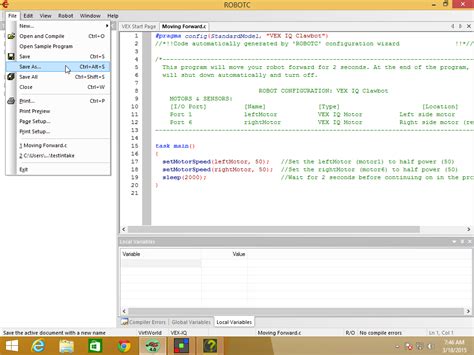 Programming with robotc - dapilot