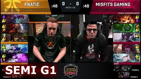 Fnatic Vs Misfits Game Semi Finals S Eu Lcs Summer Play Offs