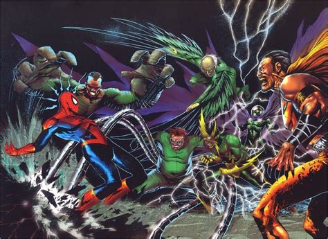 Spider Man Vs The Sinister Six Jae Lee Amazing Spider The Sinister Six Spiderman