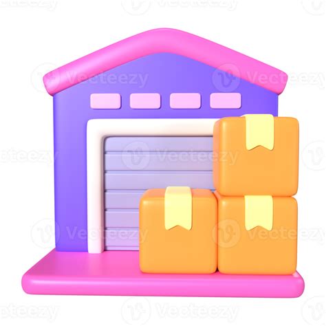 Warehouse 3d Illustration Icon 26678868 Png