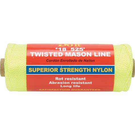 Do It 525 Ft Fluorescent Yellow Twisted Nylon Mason Line Almandoz