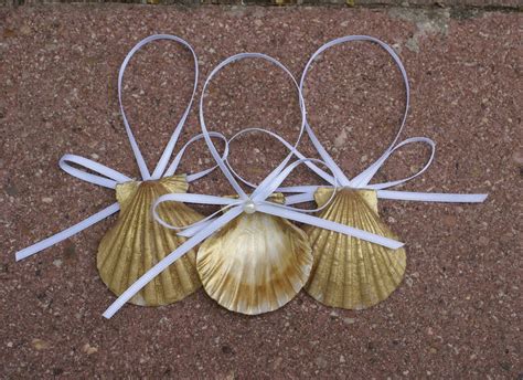 Seashell Ornaments Christmas Ornaments Gold Sea By Justshellin