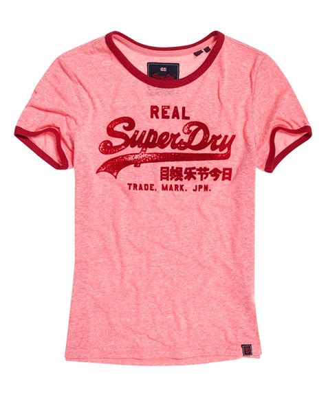 Superdry Vintage Logo Retro Ringer T Shirt Damen T Shirts