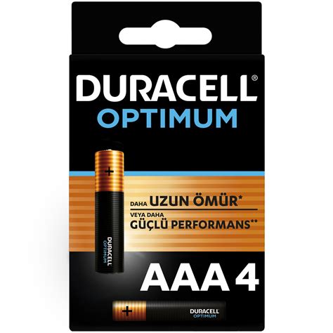 Duracell Optimum 4lü AAA İnce Kalem Pil ebebek