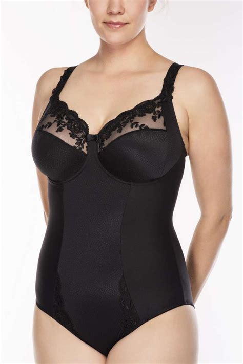 Body Mit B Gel Ella In Schwarz Von Ulla Lingerie F Minine