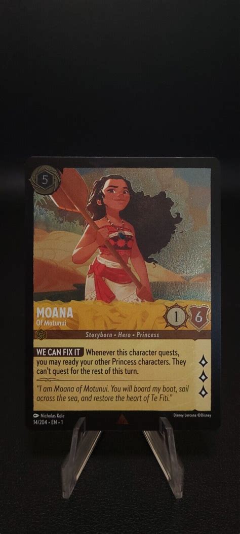 Disney Lorcana Moana Of Motunui 14204 Foil Ebay