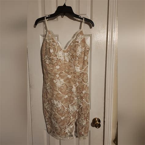 Emerald Sundae Dresses White Nude Dress Poshmark