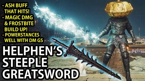 ELDEN RING COOL GREATSWORD WITH A FROSTBITE BUFF FOR STR INT