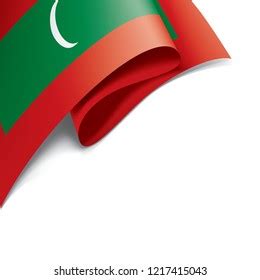 Maldives Flag Vector Illustration On White Stock Vector (Royalty Free ...