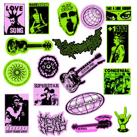 Punk Stickers Pack On Behance