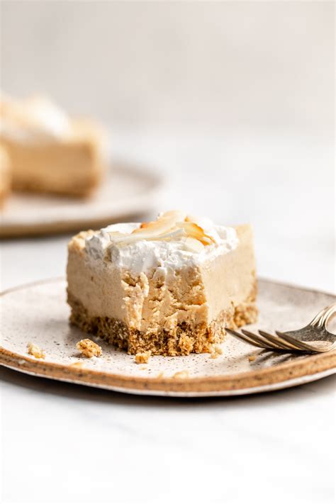 No Bake Toasted Coconut Cheesecake Vegan And Gluten Free From My Bowl