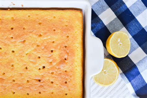 Lemon Curd Poke Cake Recipe Something Swanky