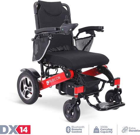 Rubicon Dx All Terrain Foldable Electric Wheelchair Portable Long