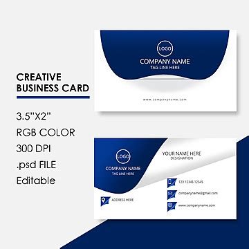 Business Card Template Editable Free PNG Transparent Images Free