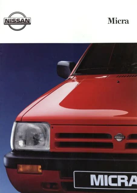 1991 Nissan Micra Prospectus 991 D Catalogue Brochure Catalogue