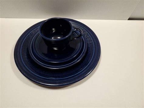 Fiesta Cobalt Blue Four Piece Place Setting Bid Assets Online Auctions