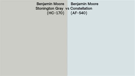 Benjamin Moore Stonington Gray Vs Constellation Side By Side Comparison