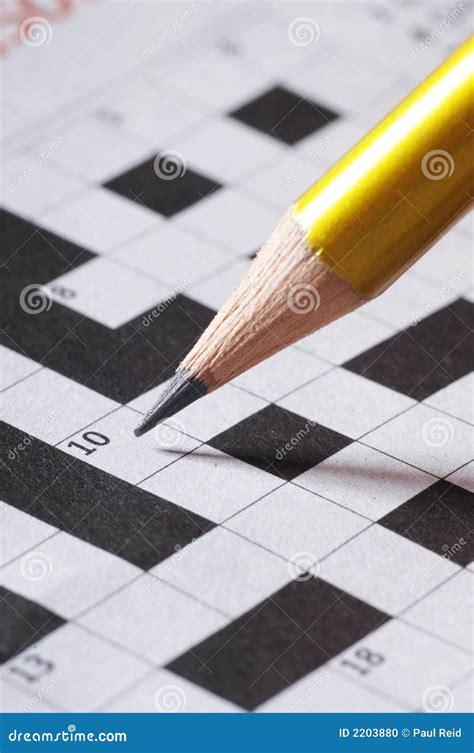 Crossword Puzzle Stock Photo Image Of Mind Leisure Completing 2203880