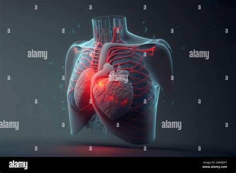 3D Röntgenbild des Menschen gesunde Brust MRI Lungenerkrankungen