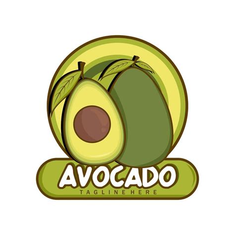 Plantilla De Logotipo De Fruta De Aguacate Logotipo De Alimentos