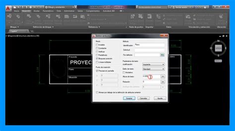 Autocad Bloques Con Atributos Cajet N Con Atributos Tutorial En