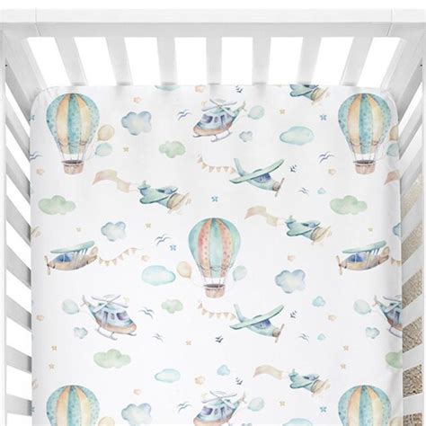 Hot Air Balloon Crib Bedding Set Baby Boy Crib Bedding Hot Etsy
