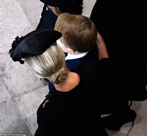 Sophie Countess Of Wesforts Future King Prince George At The Queens Funeral Daily Mail