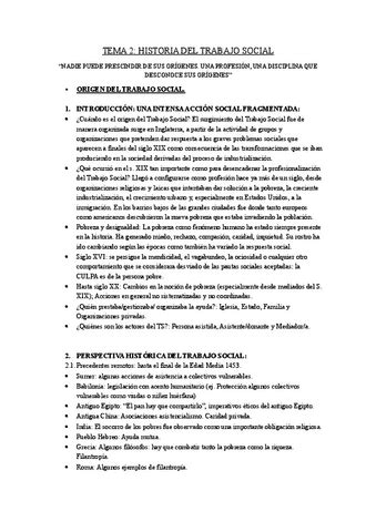 Tema Origen Del Trabajo Social Fundamentos Irene Pdf