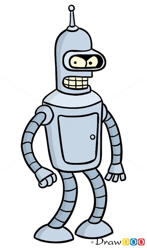 How To Draw Bender Futurama