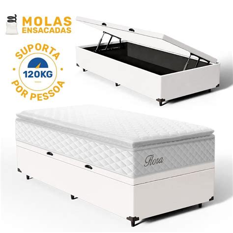 Cama Box Bau Solteiro Pontofrio