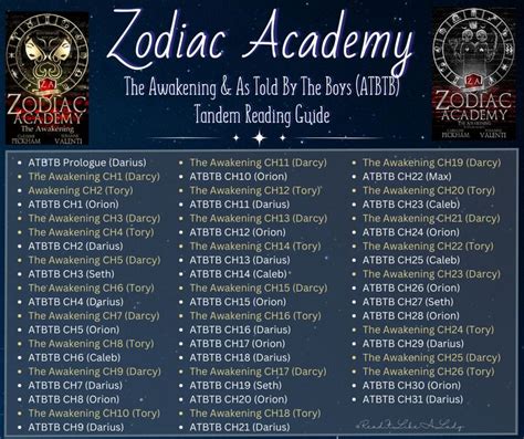 Zodiac Academy Book 1 Tandem Reading Order