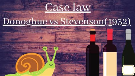 Donoghue Vs Stevenson Case Law Padmanabh Sharma Lec Youtube