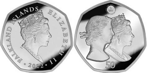 Pence Elizabeth Ii Platinum Jubilee Silver Islas Malvinas