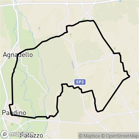 Pandino Caravaggio Anello In Mountain Bike Bicicletta Mappa