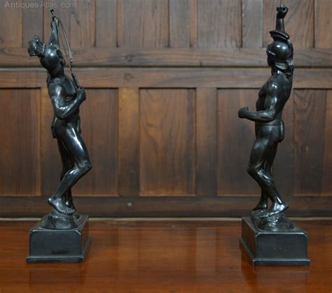 Antiques Atlas Pair Of Spelter Roman Figures As856a2049 SAI3118