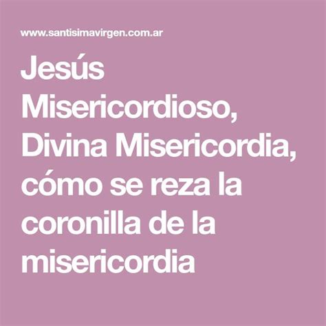 Jes S Misericordioso Divina Misericordia C Mo Se Reza La Coronilla De