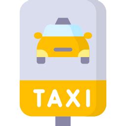 Parada de taxi Iconos gratis de señalización