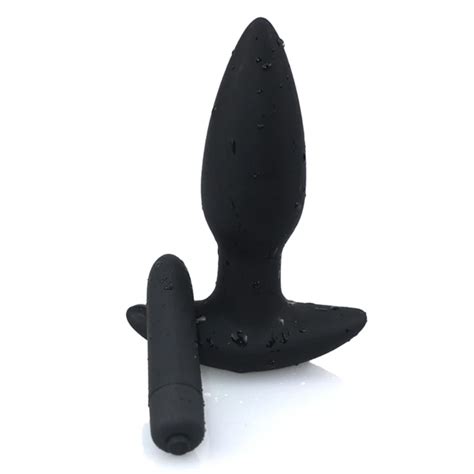 Plug Anal Vibrador Bullet 10modos de Vibração À Pilha Zíper Sexshop