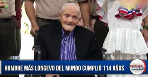 Internacionales Hombre más longevo del mundo cumplió 114 años VIDEO