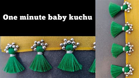 Simple Grand Saree Kuchu Design One Minute Baby Kuchu Design